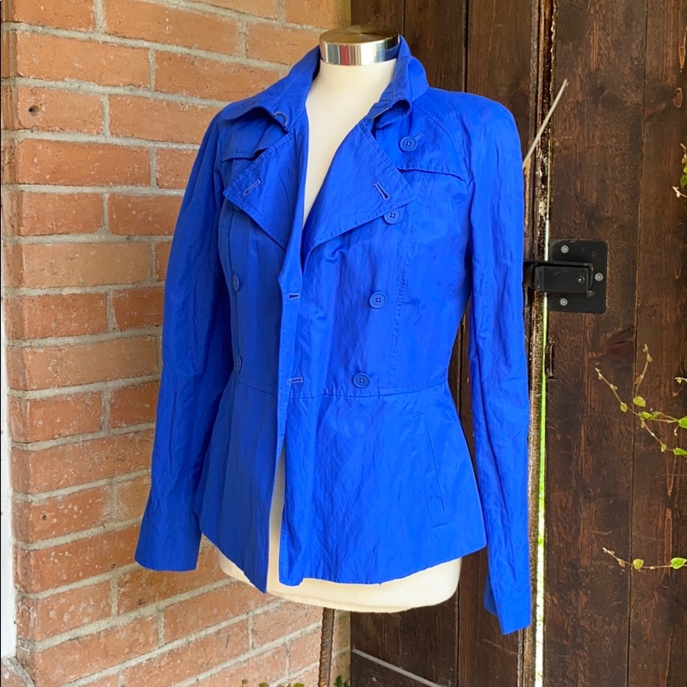 Tahari Blue Rain Jacket